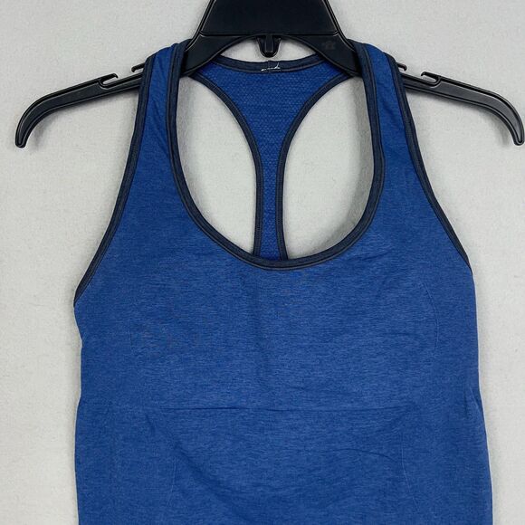 Lululemon Tank Top Womens 10 Blue Ebb & Flow Racerback Seamless Workout Gym Yoga - Picture 3 of 15